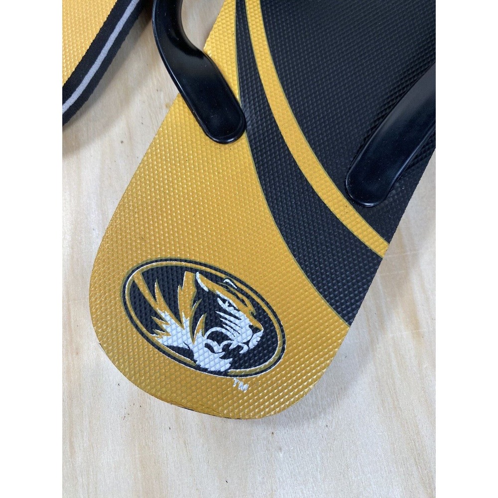 Missouri Tigers NCAA Flip Flops Team Logo College‎ NWT Various Sizes Unisex - Picture 5 of 7